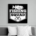 printfashion Fishing squad - Vászonkép - Fekete (6648937)