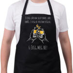 printfashion egyetemi evek - Kötény - Fekete (4936609)