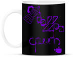 printfashion CoffeeQueenPurple - Bögre - Fekete (5583053)
