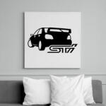 printfashion Subaru STi - Vászonkép - Fehér (6629631)