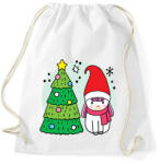 printfashion Unikornis Karácsony - Sportzsák, Tornazsák - Fehér (5568692)