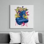 printfashion Amerikai retro sportató 4 - Vászonkép - Fehér (6635759)