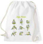 printfashion Jóga pózok - Sportzsák, Tornazsák - Fehér (6346536)