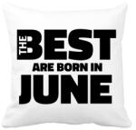 printfashion The Best are born in june - Párnahuzat, Díszpárnahuzat - Fehér (5425142)