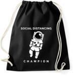 printfashion Social Distancing Champion - Sportzsák, Tornazsák - Fekete (2543127)