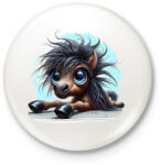 printfashion Kiscsikó - Kitűző, hűtőmágnes - Fehér (15688173)