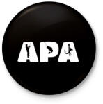 printfashion Apa horgász - Kitűző, hűtőmágnes - Fekete (13623830)