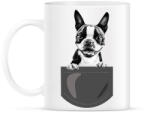 printfashion Boston Terrier - zseb - Bögre - Fehér (7098598)