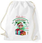 printfashion Karácsonyi manófiú - Sportzsák, Tornazsák - Fehér (14966546)