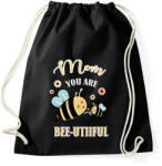 printfashion Mom you are bee-utiful! - Sportzsák, Tornazsák - Fekete (16823111)