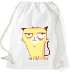 printfashion Grumpy cat - Sportzsák, Tornazsák - Fehér (3292405)