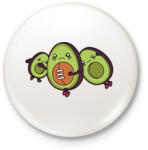 printfashion Avokádó amerikai foci - Kitűző, hűtőmágnes - Fehér (6257803)