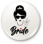 printfashion Bride 2 - Kitűző, hűtőmágnes - Fehér (12599002)