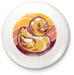 printfashion Gumikacsa - Kitűző, hűtőmágnes - Fehér (14105688)