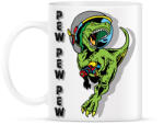 printfashion Pew pew pew - dinoszaurusz - Bögre - Fehér (6931573)