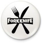 printfashion Forkknife - Kitűző, hűtőmágnes - Fehér (3077769)