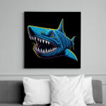 printfashion Cápa - Vászonkép - Fekete (16035496)