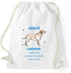 printfashion Vízöntő - Labrador - Sportzsák, Tornazsák - Fehér (13349483)
