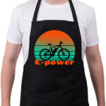printfashion E-power - Kötény - Fekete (10423135)