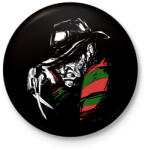 printfashion Freddy Krueger - Kitűző, hűtőmágnes - Fekete (5562272)