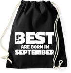 printfashion The Best are born in september - Sportzsák, Tornazsák - Fekete (5428813)