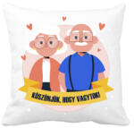 printfashion Köszönjük, hogy vagytok - Párnahuzat, Díszpárnahuzat - Fehér (3902430)