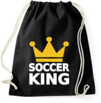 printfashion Foci király - Sportzsák, Tornazsák - Fekete (4964405)