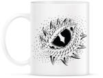 printfashion Dinoszaurusz/Sárkány szem - Fekete - Bögre - Fehér (6931571)