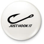 printfashion Just hook it 2 - Kitűző, hűtőmágnes - Fehér (3080314)