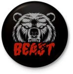 printfashion Beast - Kitűző, hűtőmágnes - Fekete (10593360)