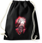 printfashion Elvarázsolt nyomok - Sportzsák, Tornazsák - Fekete (111798)