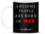 printfashion A legkúlabb emberek májusban születnek - úgy mint én - Bögre - Fekete (1404960)