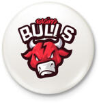 printfashion Raging Bulls - Kitűző, hűtőmágnes - Fehér (5138818)