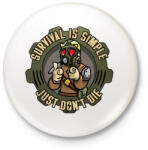 printfashion Survive - Kitűző, hűtőmágnes - Fehér (3076073)