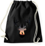 printfashion deer - Sportzsák, Tornazsák - Fekete (4066150)