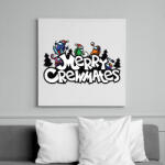 printfashion Karácsony - among us meme - merry crewmates - Vászonkép - Fehér (6638667)