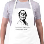 printfashion Excuse, but do I? - Kötény - Fehér (4911278)