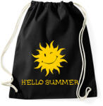 printfashion HELLO SUMMER - Sportzsák, Tornazsák - Fekete (1514933)