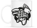 printfashion eat sleep game repeat - Bögre - Fehér (16649041)
