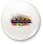 printfashion i love budapest - Kitűző, hűtőmágnes - Fehér (3079662)