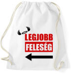 printfashion Legjobb feleség - Sportzsák, Tornazsák - Fehér (5246584)