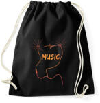 printfashion music - Sportzsák, Tornazsák - Fekete (4139663)