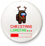 printfashion Among Us Karácsony - Kitűző, hűtőmágnes - Fehér (5638423)