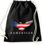 printfashion AMERICA - Sportzsák, Tornazsák - Fekete (9962721)