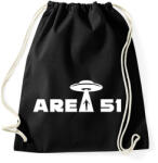 printfashion Area 51 - Sportzsák, Tornazsák - Fekete (1643028)