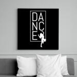 printfashion Dance (white) - Vászonkép - Fekete (7678090)