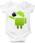 printfashion Android megeszi az almát - Baba Body - Fehér (1331639)