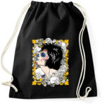 printfashion A királynő és a koponyák - Sportzsák, Tornazsák - Fekete (806315)