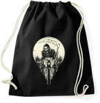 printfashion Kaszás motoron - Sportzsák, Tornazsák - Fekete (92562)