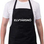 printfashion ELVTÁRSNŐ - Kötény - Fekete (10420795)